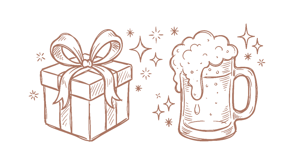 Entrega de regalos o cerveceada